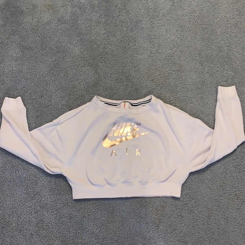 Nike Air cropped sweatshirt-Size XS- Light Pink color